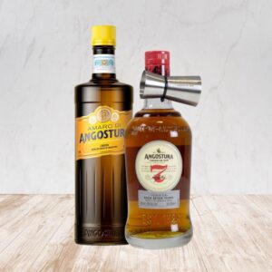 Angostura 7 Year Old Dark Rum - Lazy Old Fashioned Set