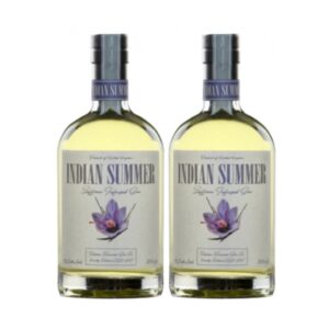 Indian Summer Saffron Infused Gin Twin Bottle Promo